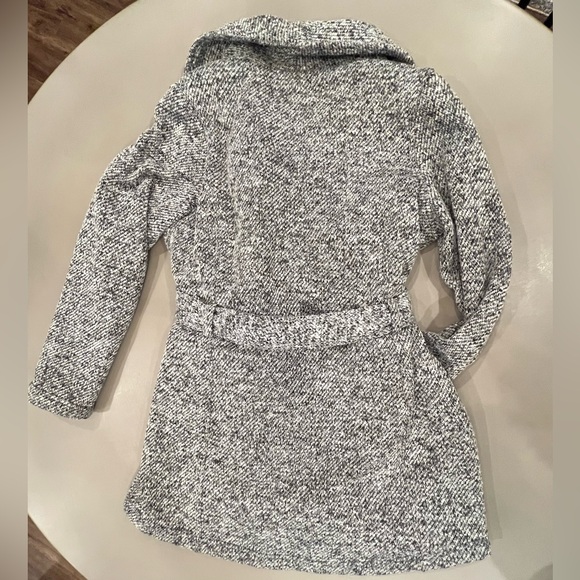 Steve Madden Women's Textured Heather Gray Trench Coat - Picture 3 of 3